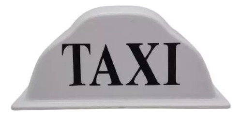 Aviso De Taxi Casco Blanco Mini