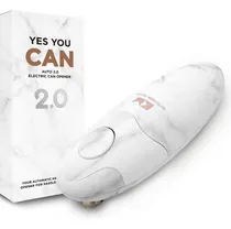 Comprar Abrelatas Electrico Y Destapador Con Hoja Mejorada. Blanco