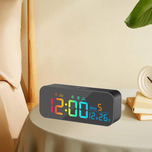 Fs Reloj Digital De Mesa Con Luz Ambiental Suave