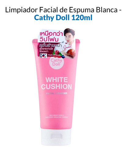 Limpiador Facial De Espuma Blanca - Cathy Doll 120ml