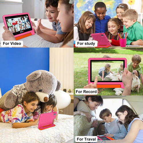 Tableta Infantil Ziovo 2025 De 10 Pulgadas Con Android 14, 2