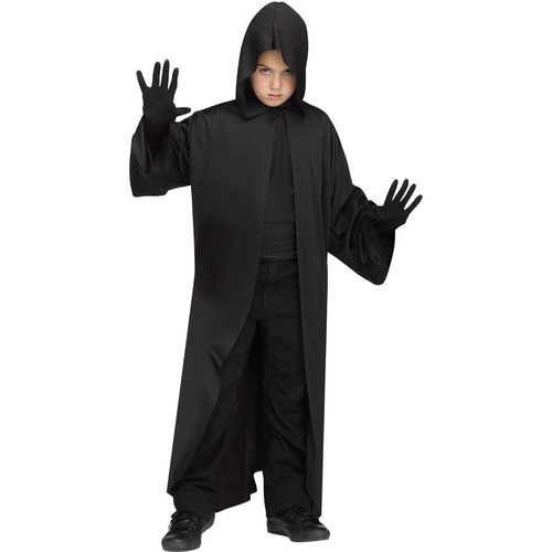 Disfraz Para Niño Bata Con Capucha Talla 12-14 Halloween 