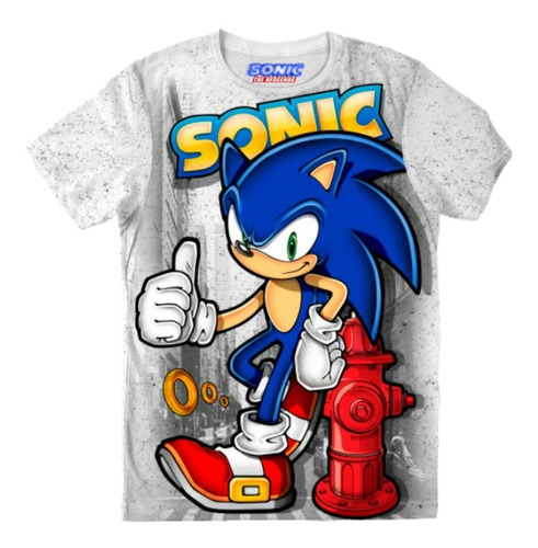 Camiseta Sonic Para Adulto , Sublimacion Calidad 