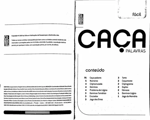 Caça Palavras Livro N34 Fácil Coquetel