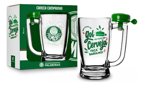 Caneca Taberna Com Campainha Faz Barulho 340ml Palmeiras