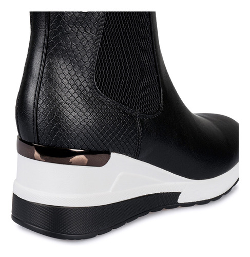 Botín Chelsea Casual Mujer Ann D Vian Negro Davi-2418