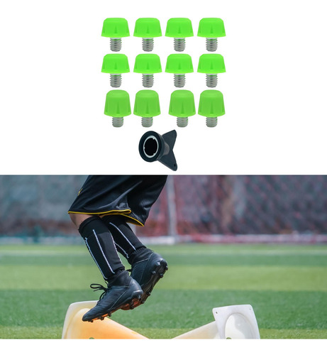 12x Pinos De Chuteira De Futebol Substituição Spikes Verde