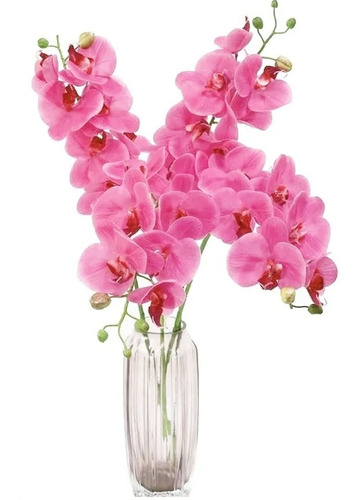 1 Tallo Orquideas Artificiales Decorativas Flor Realista Mnr