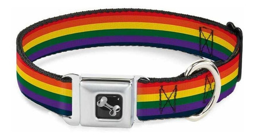 Collar De Seguridad Para Perros Buckle Down Arco Iris