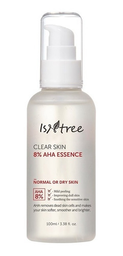 Facial Isntree Esencia Aha 8% Piel Clara Normal A Seca 100ml