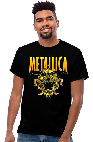 Playera Metallica Rock Diseño 28 Grupos Musicales Beloma
