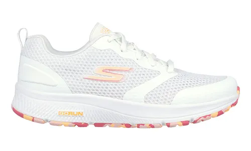 Tenis Running Skechers Go Run - Blanco Rosa