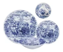Comprar Set Vajilla X30 Platos Playo Hondo Postre Te Cena Inglesa