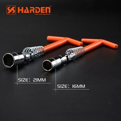 Imagen 3 de 4 de Llave T Sacabujias Articulada Harden 16mm 670931 Ionlux