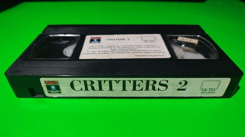 Critters 2 Vhs Original Sin Caratula Terror Ciencia Ficción