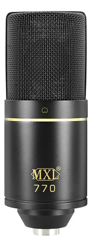 Microfone Condensador Mxl 770 Studio Com Case Shockmount E Adaptador De Pedestal Preto