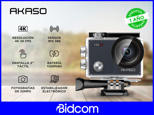 Cámara Deportiva Akaso V50x 4k 30fps Con Sensor Imx386