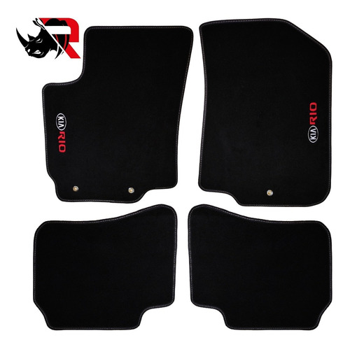 Imagen 5 de 5 de Tapetes De Alfombra Automotriz Compatible Con Rio Kia