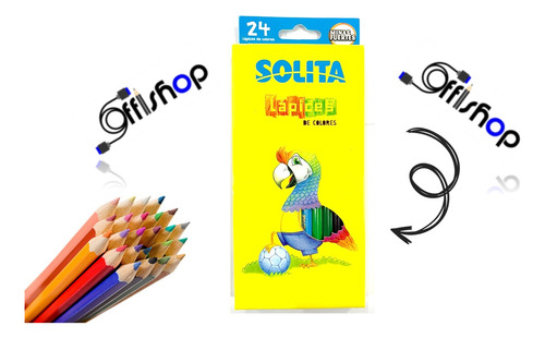 Creyones De 24 Colores Solita