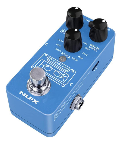 Pedal Nux Ndl-3 Hook Drum & Loop Mini Loooper, Grabación De