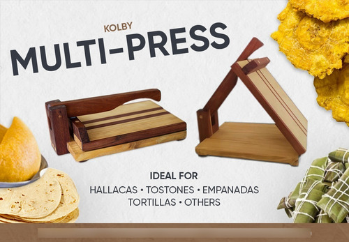 Prensa De Madera. Hallaquera/tostón  Multi Usos. Exc. Calid.