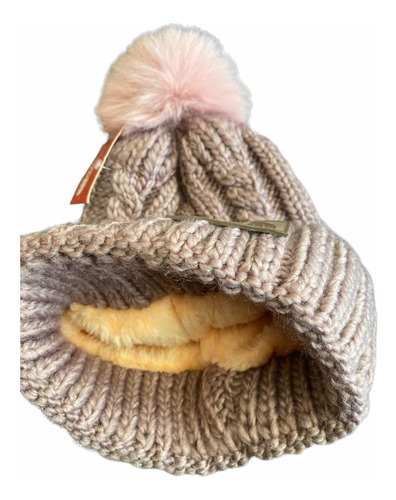 Imagen 3 de 3 de Gorro Beanie Lana Adulto Con Doblez Invierno Varios Colores