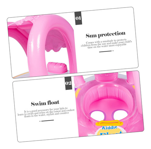 Flotador Inflable Salvavidas Para Bebe Con Techo Proteccion