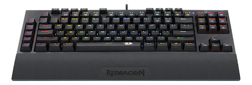 Teclado Redragon Broadsword Pro Switch Optico Red Abnt2 Cor de teclado Preto Idioma Português Brasil