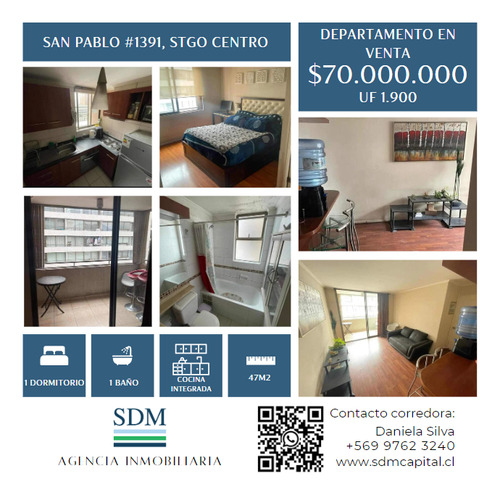 Venta Departamento 1hab 1ba Santiago