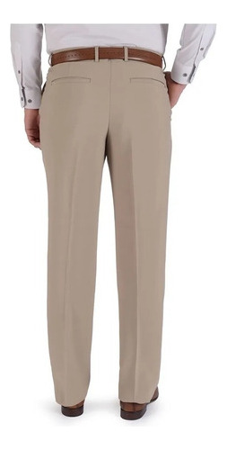 Imagen 2 de 5 de Pantalón Yale Hombre Vestir Liso Sin Pinzas Recto Marquiz