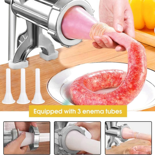Hx Máquina De Enema De Aço Inoxidável Moedor De Carne Com