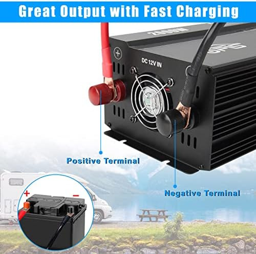 Inversor De Corriente Oplw Dc 12v A 120v 110v Ac Inversor De