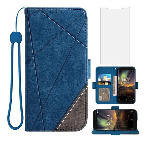 Compatible Con Nokia 6 Nokia 6 2018 Funda Tipo Cartera Y Pro