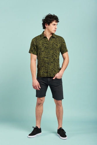 Camisa Vicus Paradise Verde Militar