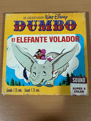 Película Súper 8 Dumbo El Elefante Volador, De Disney.