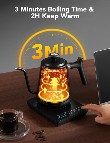 Hervidor Eléctrico Smart Wifi Goveelife De 0,8 L Con Led, 5
