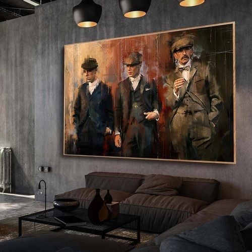 Imagen 2 de 8 de Cuadro-peaky Blinder 6-decorativo-moderno-ultra Hd 100x70cm.