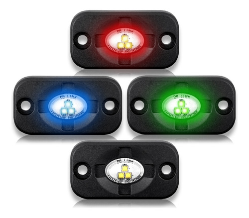 Kit De 4 Faros Led Rgb Db Link Dbsmrgb-4 Db Drive Marino Bt