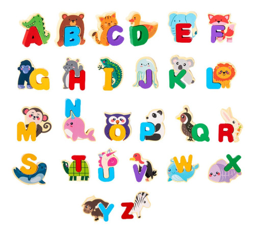 Puzzle De Madeira Do Alfabeto Abc Placa De Quebra