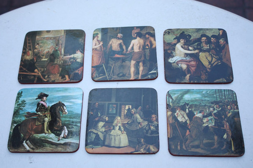 Set De 6 Posavasos Cuadros De Velazquez - Origen España