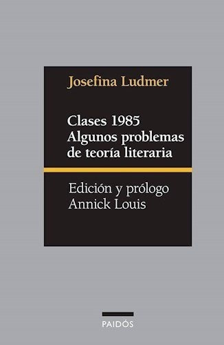 Clases 1985:algunos Problemas De La Teoria Literaria