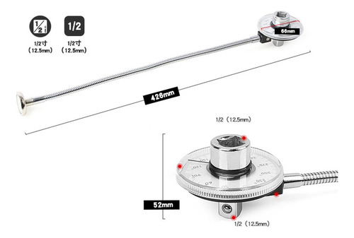 . Llave De Medidor De Ángulo De Ajustable De 360° Con