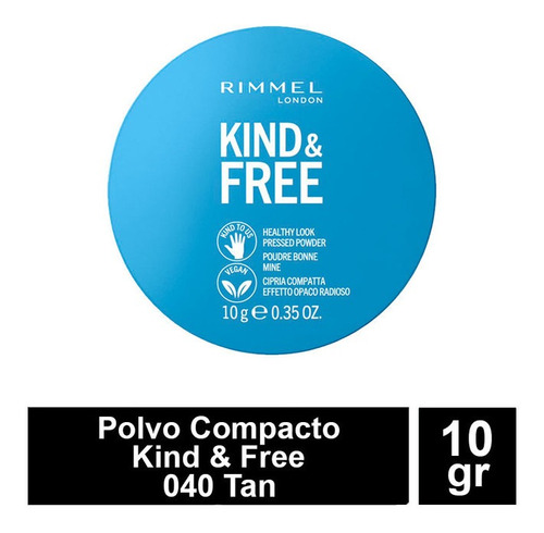 Polvo Compacto Rimmel Kind & Free Apto Vegano