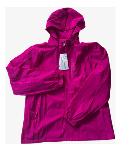 Campera Deportiva Dama Rompeviento Impermeable Int. Frizado