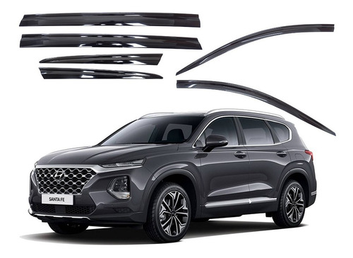 Aletas Bota Agua Negra Hyundai Santa Fe  2019-2020