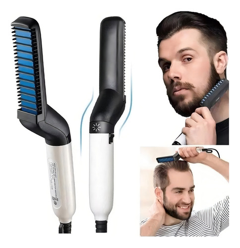 Pente Elétrico Modelador Alisador Barba E Cabelo Masculino