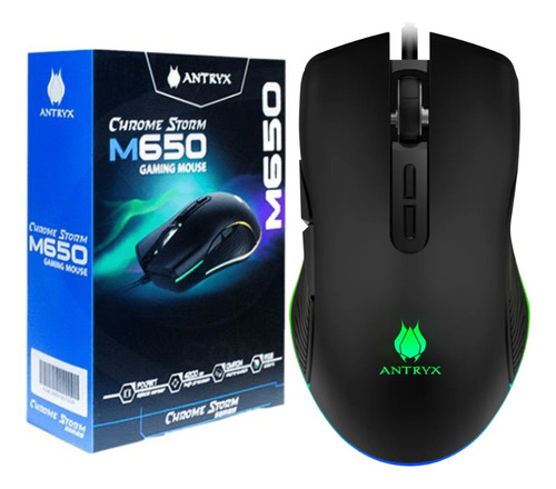 Mouse Gamer Antryx Dpi 4200 Chrome Storm M650 (agm-cs651k)