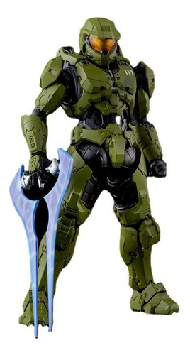 Halo 4 Master Chief Green Spartan Figura Juguete Modelo 18cm