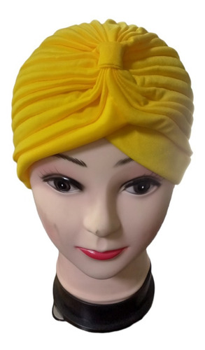 Turbante Plisado Elasticado Adaptable Mujer Varios Colores