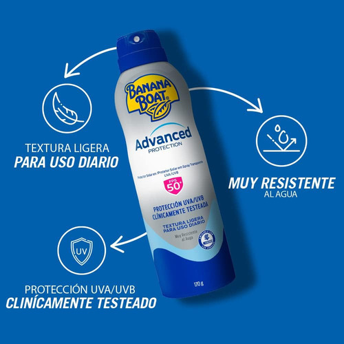 Banana Boat Spray Bloqueador Solar Fps50 Aqua